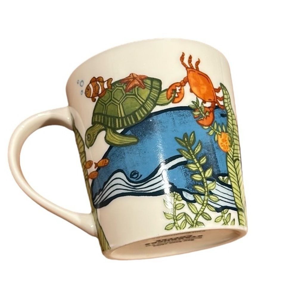Starbucks Under The Sea Submarine Sea Life Mug Yellow Submarine 2010 mug